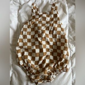 Organic Checkerboard Sunsuit